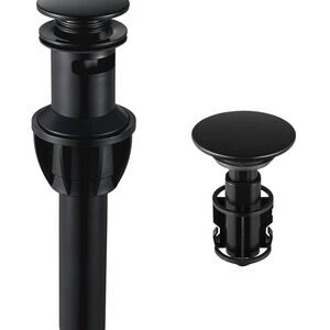 New, Push and Seal Pop-up Drain Stopper with Overflow Assembly Sink Drain Cover